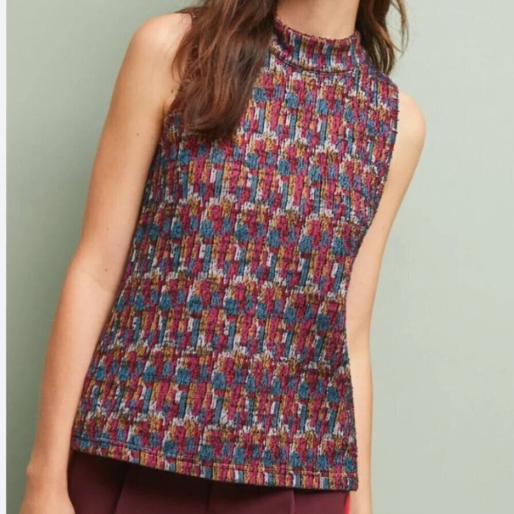Anthropologie Akemi + Kin Petra mockneck sleeveless top